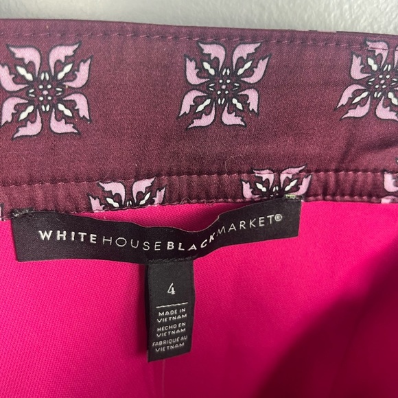NWT White House Black Market Mixed Print Bodice size 4 - Picture 5 of 7